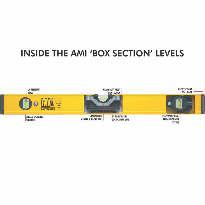 AMI Professional Tilers Spirit Level - Heavy Duty