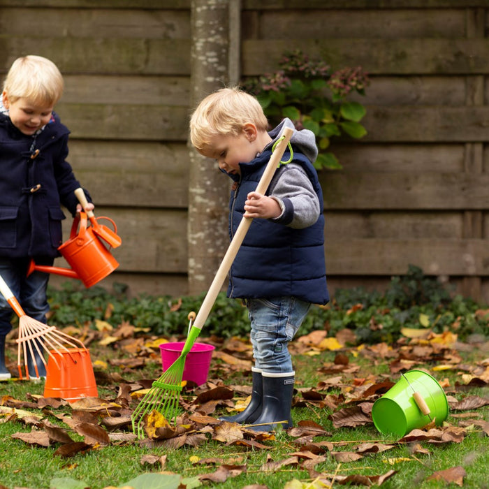 Kids Green Rake ESSCHERT DESIGN Children's Lawn Rake - Green — Core Supply Group Pty Ltd