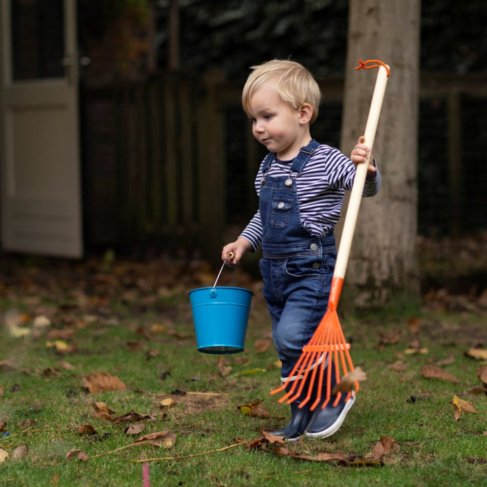 Children Rake Yard ESSCHERT DESIGN Children's Lawn Rake - Orange — Core Supply Group Pty Ltd